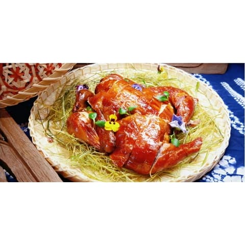 醉哆依·普洱山茅野菜·精品思茅菜 普洱脆皮烤鸡 菜品图片
