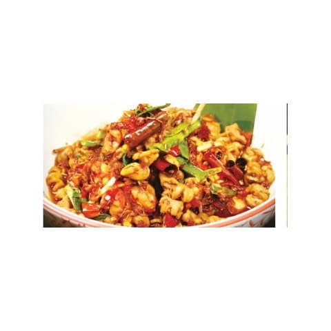 醉哆依·普洱山茅野菜·精品思茅菜 普洱油炝脆肠 菜品图片